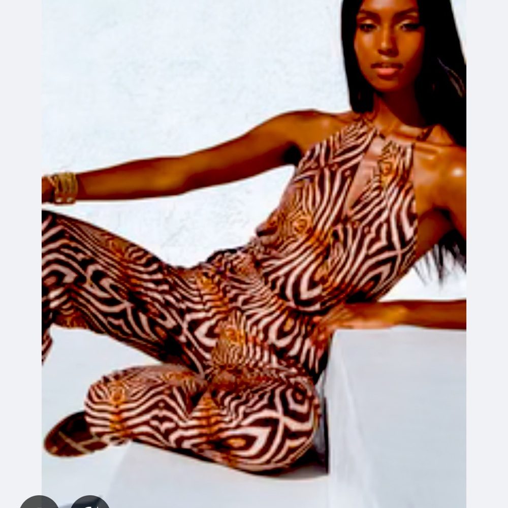 Stylish Zebra Print Jumpsuit